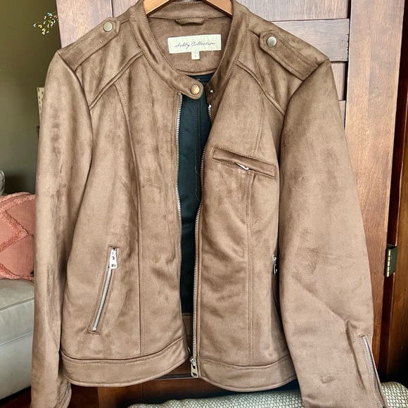 Sebby faux suede moto jacket - Picture 2 of 9